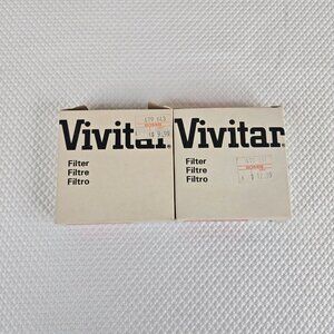 Vintage Vivitar Skylight Camera Lens Filters 52mm & 62mm In Box